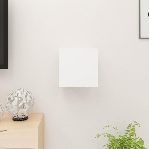 Væghængt tv-skab 30,5x30x30 cm hvid og sonoma-eg