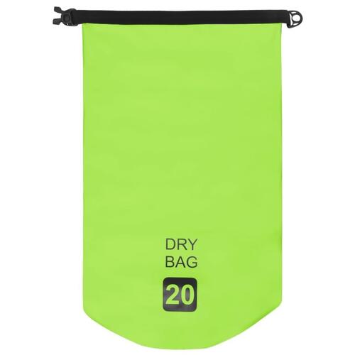 Vandtæt tørpose 20 l PVC grøn
