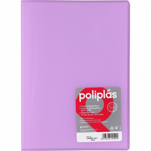 Organiser mappe Grafoplas - lilla dokumentmappe