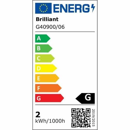 Brilliant bordlampe - sort LED IP44 (plug-in)
