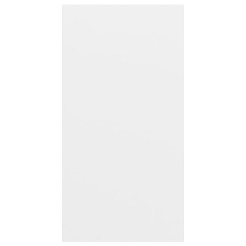 Væghængt tv-bord 37x37x72 cm konstrueret træ hvid
