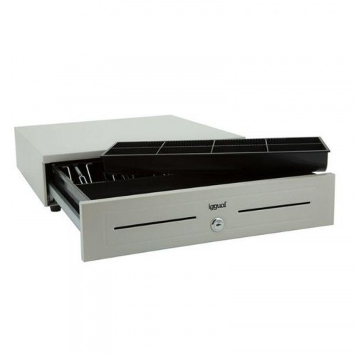 Kasseskuffe til kontantbetaling iggual IRON-1W - hvid, 41 cm