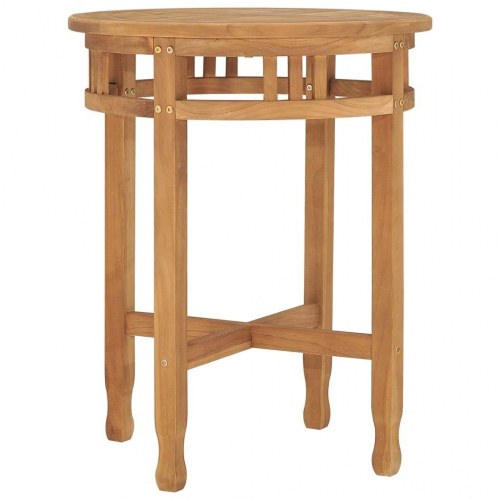 Bistrobord Ø60x75,5 cm massivt teaktræ