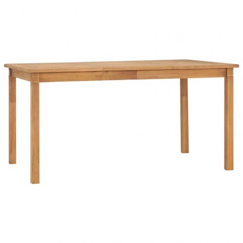 Havebord 150x90x75 cm massivt teaktræ