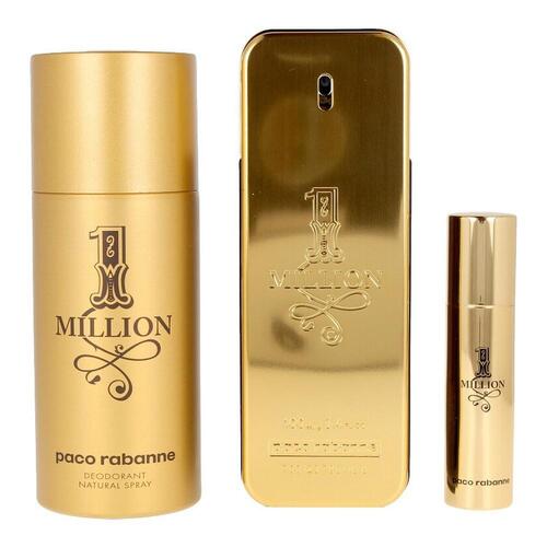 Parfume sæt til mænd One Million Paco Rabanne (3 stk)