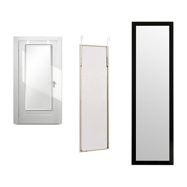 Spejl Døre Sort Træ (30 x 120 cm)