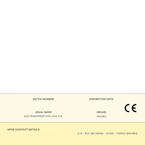 Induktionsplade JATA Sort 2100 W