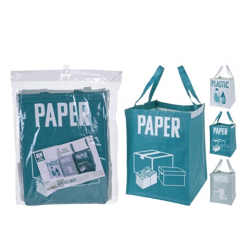 Affaldsposer til sortering - Paper/Plastic/Metal, pakke med 3