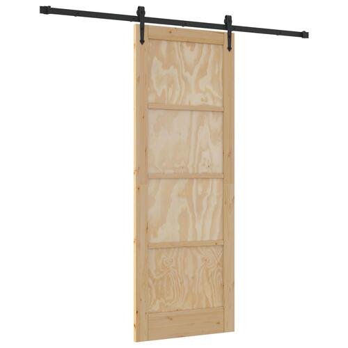 Skydedør ORKDAL Brun 78 x 211 cm Massivt fyrretræ