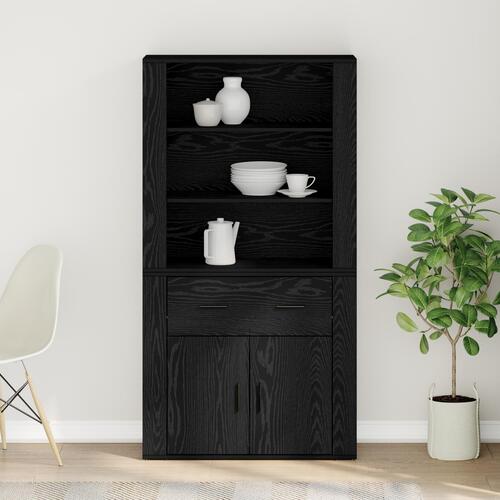 Highboard Sort Egetræ Ingeniørtræ