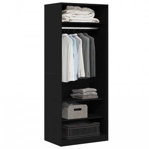 Garderobe Sort Eg Sæt af 2 Sort eg Konstrueret træ
