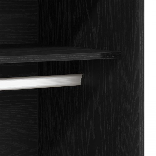 Garderobe Sort Eg Sæt af 2 Sort eg Konstrueret træ