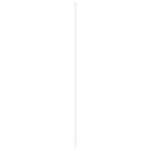 Indendørsdør med glas "ORKDAL" Hvid 83x211x4 cm