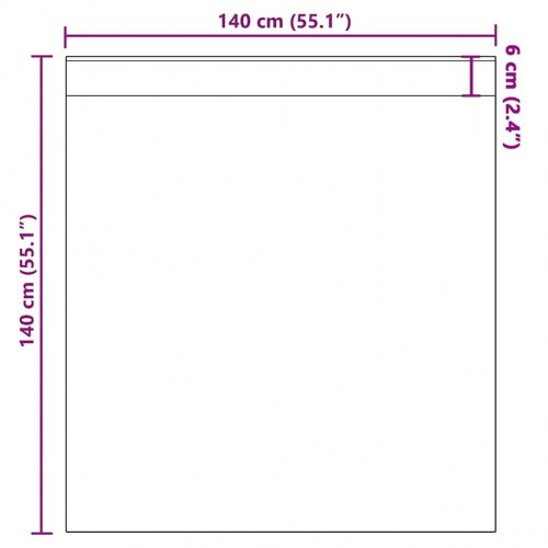 Voile-gardiner med stanglommer 2 stk lysebrun