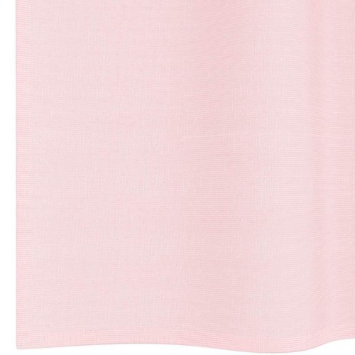Voile-gardiner med løkker, 2 stk. 140×175 cm - lyserød