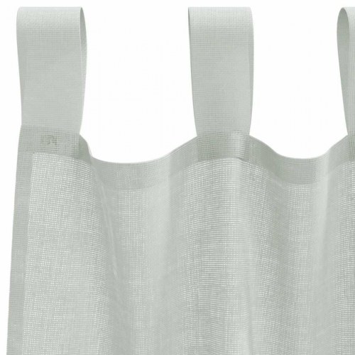 Voile-gardiner med løkker, 2 stk., 140×140 cm - lysegrå