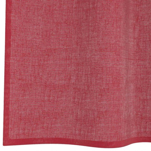 Voile-gardiner med løkker 2 stk. 140×225 cm - vinrød