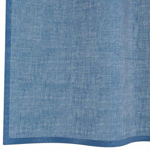 Voile-gardiner med løkker 2 stk. 140×225 cm - kongeblå