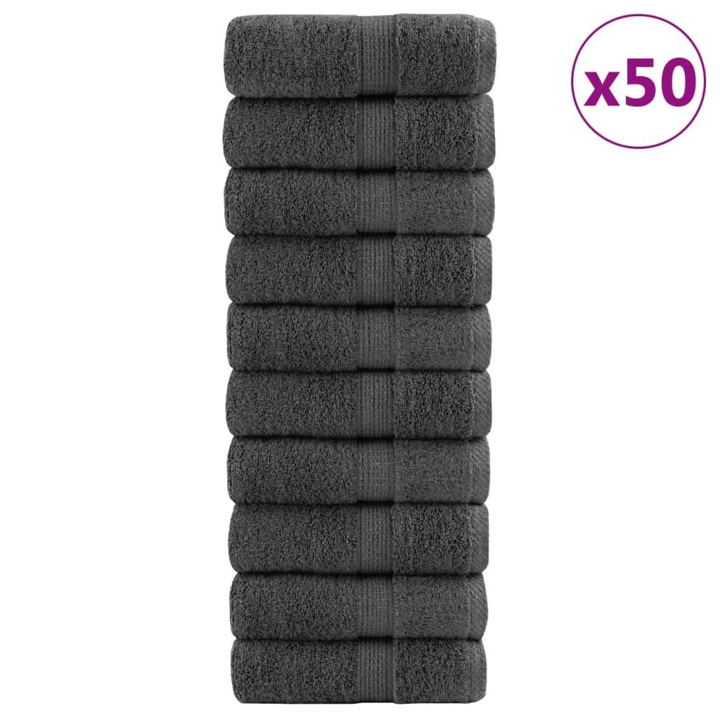 Vaskeklude SOLUND 50 stk. Premium 15x21 cm 600 g/m2 antracitgrå
