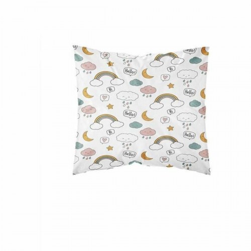 Sengetøj sæt enkeltdyne 140 x 200 cm TODAY - børnemotiv, hvid (2 dele)