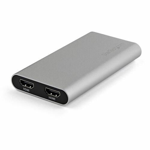 Startech TB32HD24K60 Thunderbolt 3 til 2x HDMI - 4K 60 Hz (Sølv)