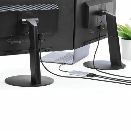 Startech TB32HD24K60 Thunderbolt 3 til 2x HDMI - 4K 60 Hz (Sølv)