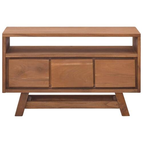 Tv-bord 80x30x50 cm massivt teaktræ