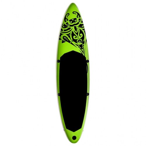 Oppusteligt paddleboardsæt 366 × 76 × 15 cm - grøn