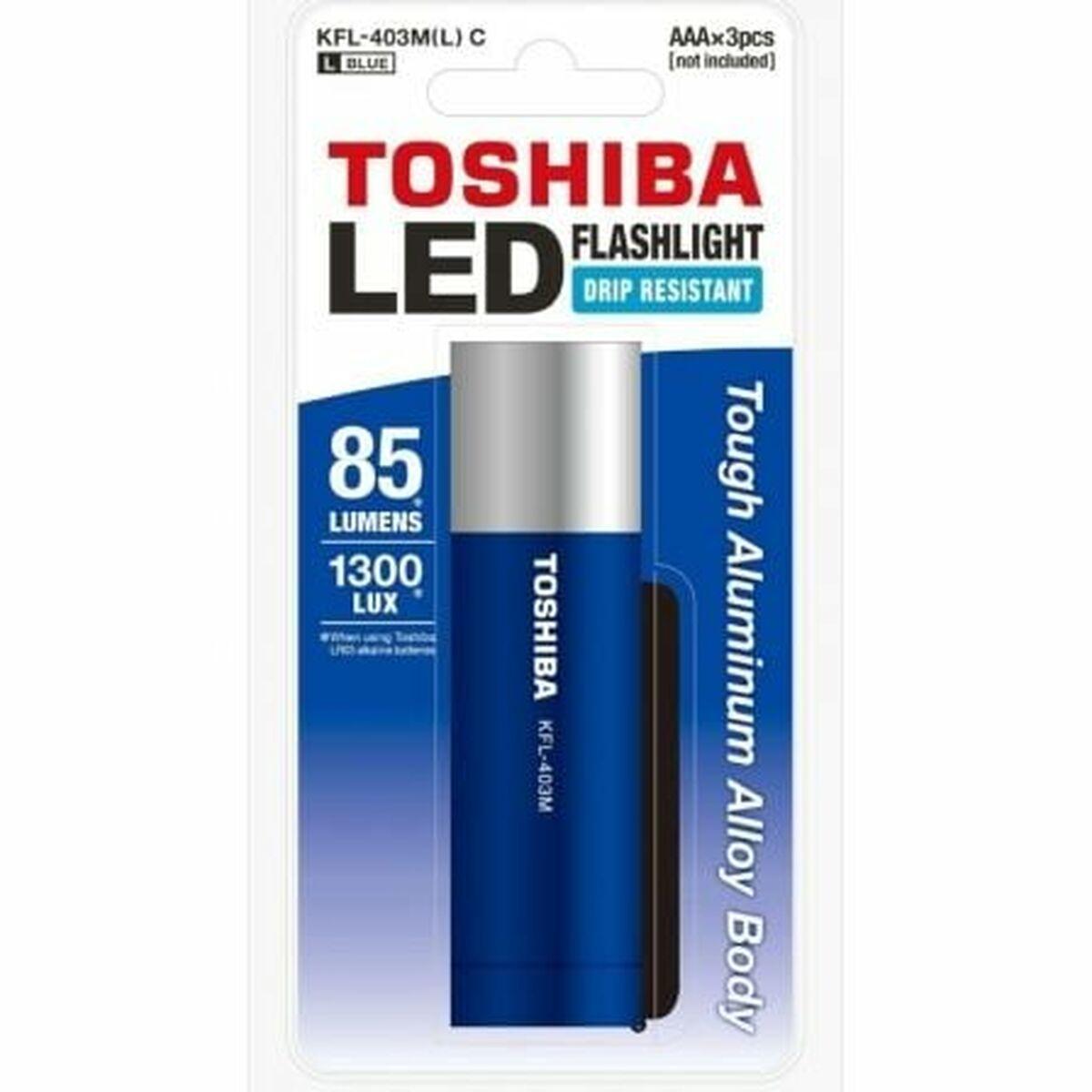 Toshiba LED lommelygte 85 lm - blå