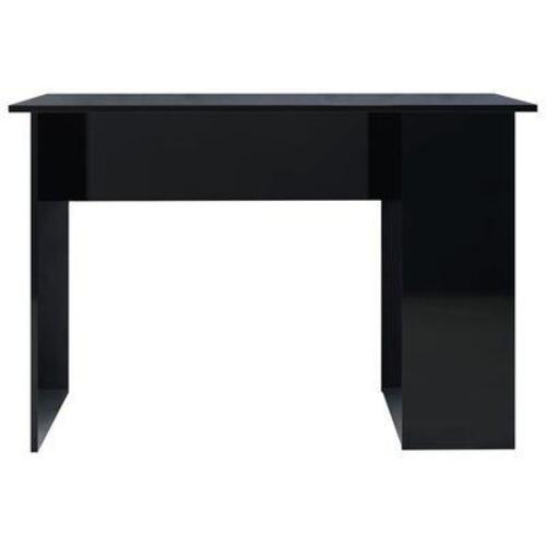 Skrivebord 110 x 60 x 73 cm spånplade sort højglans