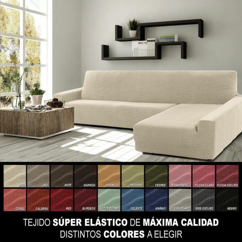 Betræk til chaiselong med lang arm til højre Sofaskins Beige (OUTLET B)