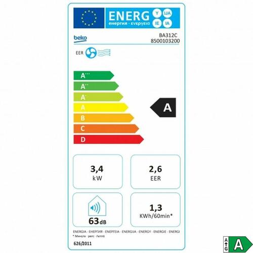 Bærbart klimaanlæg Grundig Hvid A (OUTLET C)