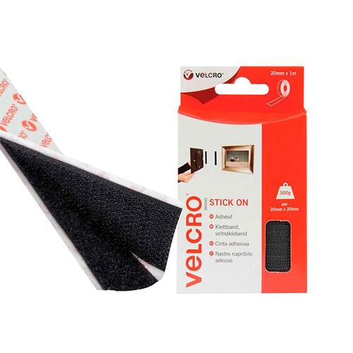 Velcro selvklæbende tape - Sort