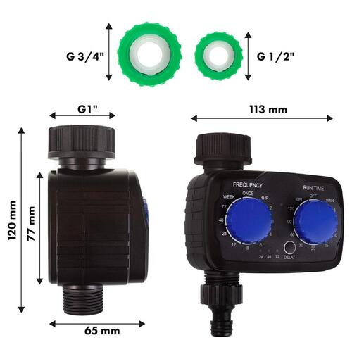 Timer til haveslange Greenblue GB391 - vandingsur til havevanding