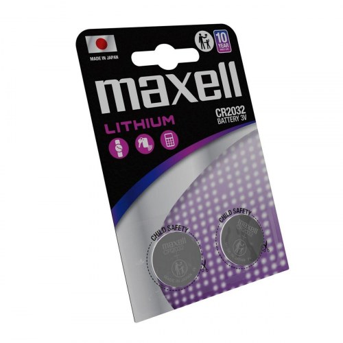 Maxell CR2032 lithium knapbatterier 3 V - 2 stk.