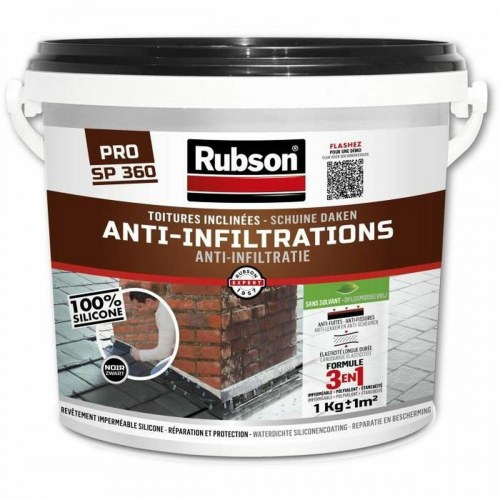 Tagmaling vandtæt Rubson Anti-infiltration - 4 kg, sort