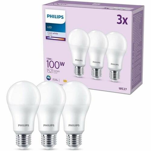 Philips LED-pære A67 E27 100 W, 4000 K - 3 stk.