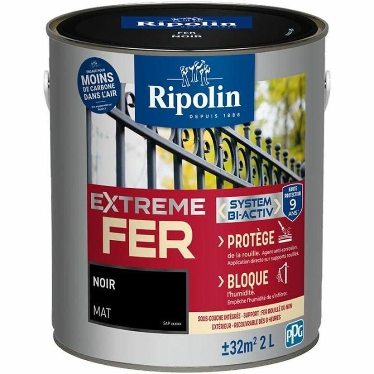 Ripolin Extreme Fer jernmaling - sort mat, 2 l