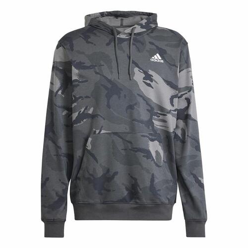 Hættetrøje til Mænd Adidas Bl Camo Hd Grå Mørkegrå M
