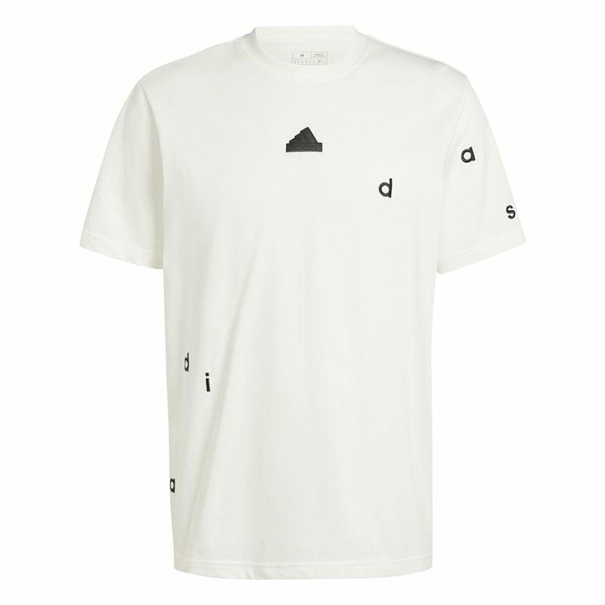 Kortærmet T-shirt til Mænd Adidas Bl Sj Q1 XL