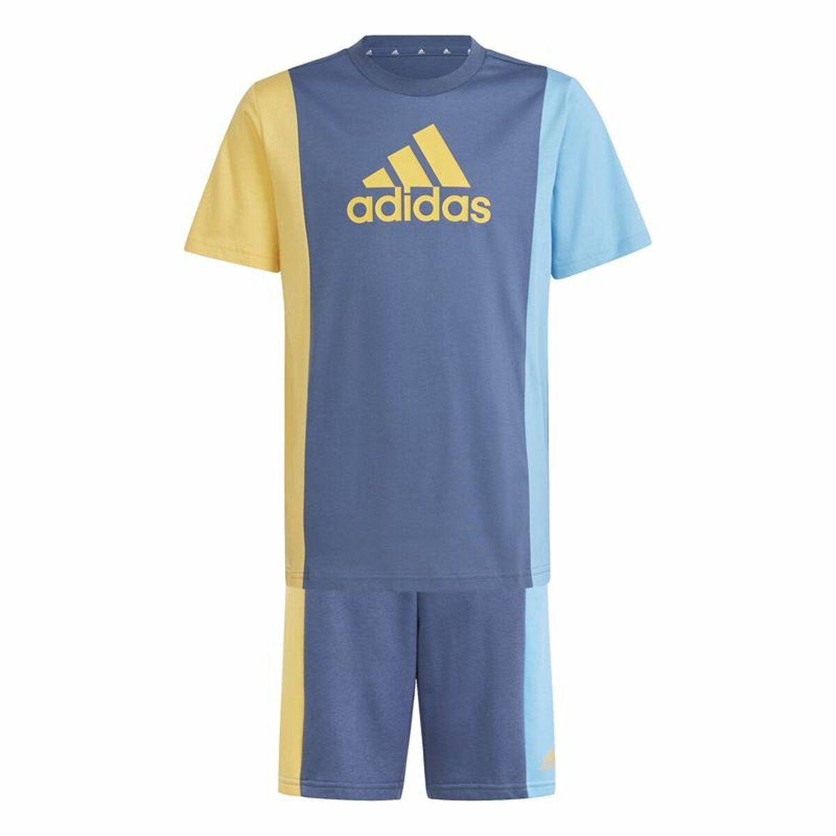 Adidas Club Set til børn - blå sæt med T-shirt og shorts (15-16 år)