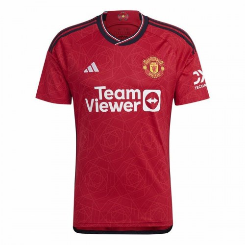 Adidas Manchester United hjemme trøje - kortærmet, rød, XL