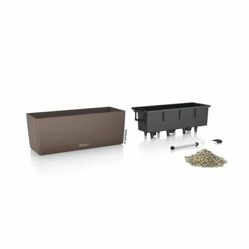 Lechuza urtepotte 50 cm - brun/sort polypropylen
