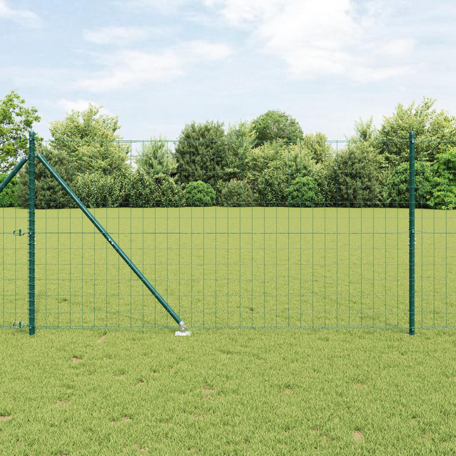 Hegn med stolper Grøn 1.2 x 10 m Stål