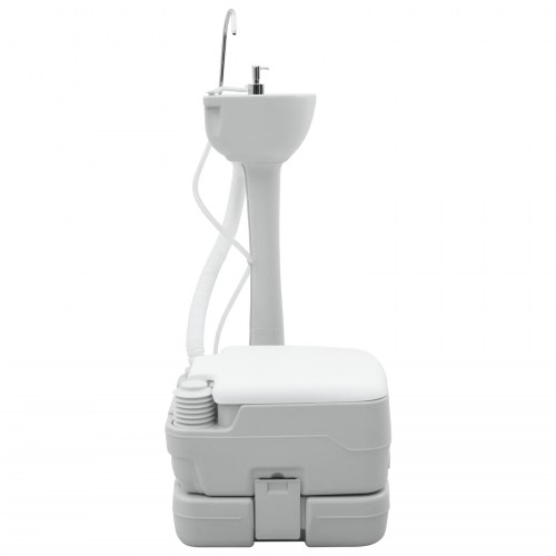 Camping toilet 2 stk Grå og Hvid 50.5 x 33 x 103 cm