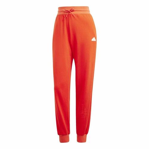 Adidas lange joggingbukser til dame - rød, str. L