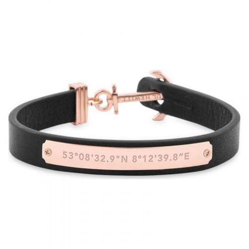 Paul Hewitt armbånd PH-FSC-R-B, sort læder - 14,5 cm