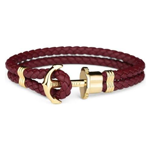 Armbånd Paul Hewitt PH-PH-L-G-DB Rødbrun 16,5 cm