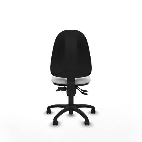 Kontorstol B0001RN - hvid, ergonomisk