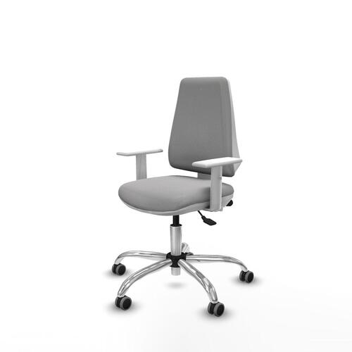 Kontorstol B5B056G - lysegrå ergonomisk stol